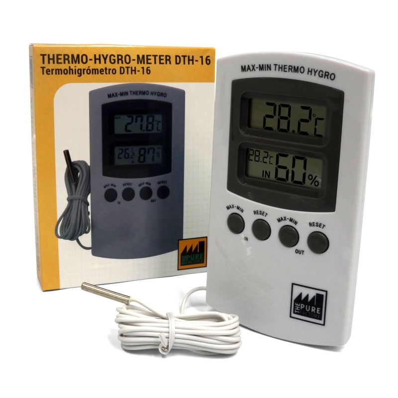 Pure Tent Strumenti di misura DTH-16 con sonda termoigrometro 1,5 m