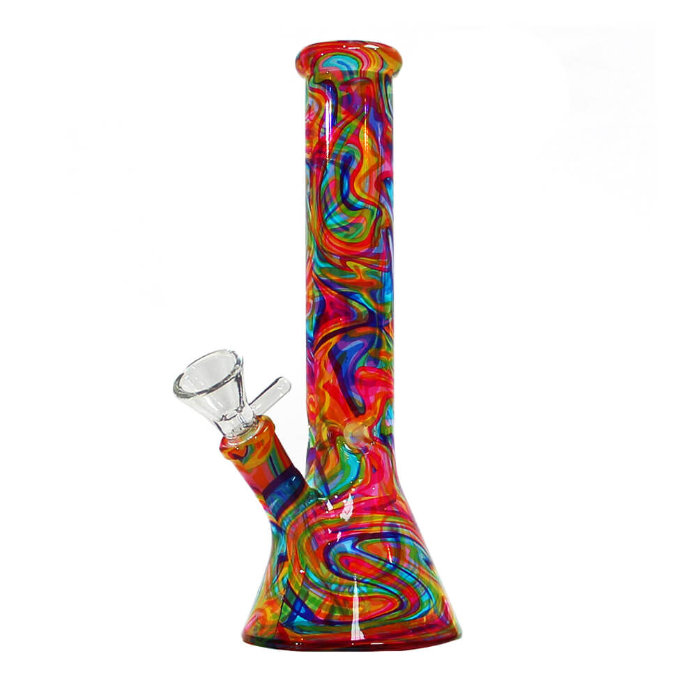 Plantadiscount Parafernalia Abstract Colors Glass Bong 26cm 5079 bong borosilicato