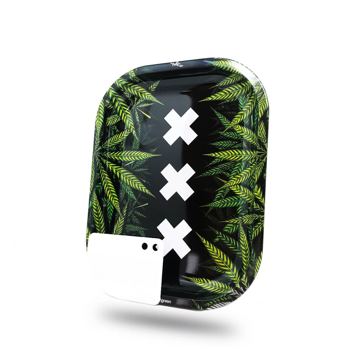 Best Buds Parafernalia Amsterdam XXX vassoio medio con grinder card