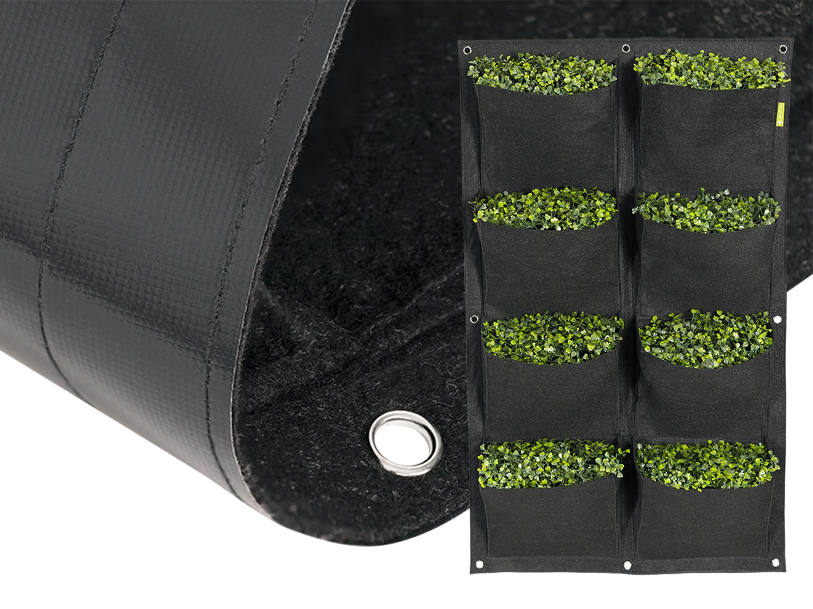 Garden HighPro PROPOT WALL 8 vaso da parete 8 scomparti in PET riciclato