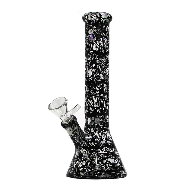 Plantadiscount Parafernalia Dark Skulls Glass Bong 26cm 5078 bong 26 cm