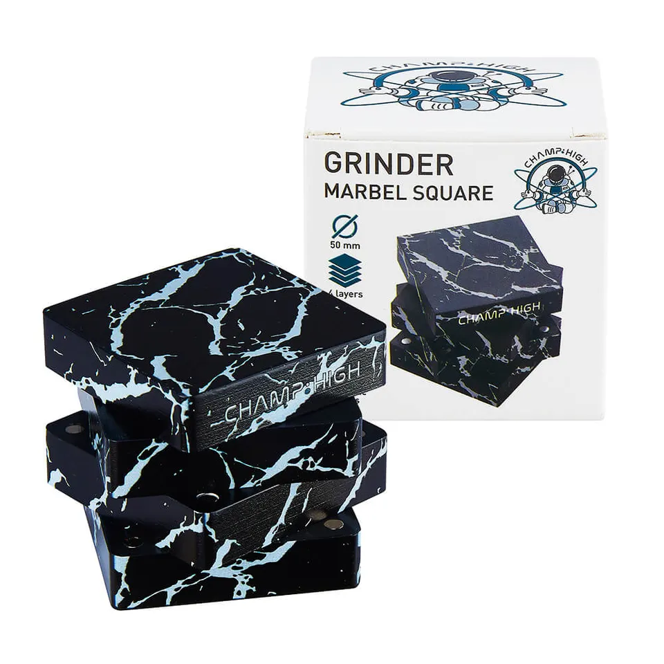 Champ High Parafernalia Champ High Grinder in Metallo 50mm – 4 Parti grinder Leopardo Marmo Zebra