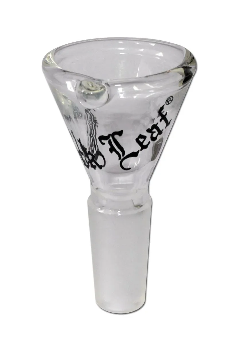 Black Leaf Parafernalia Black Leaf Glass Bowl braciere con fermo