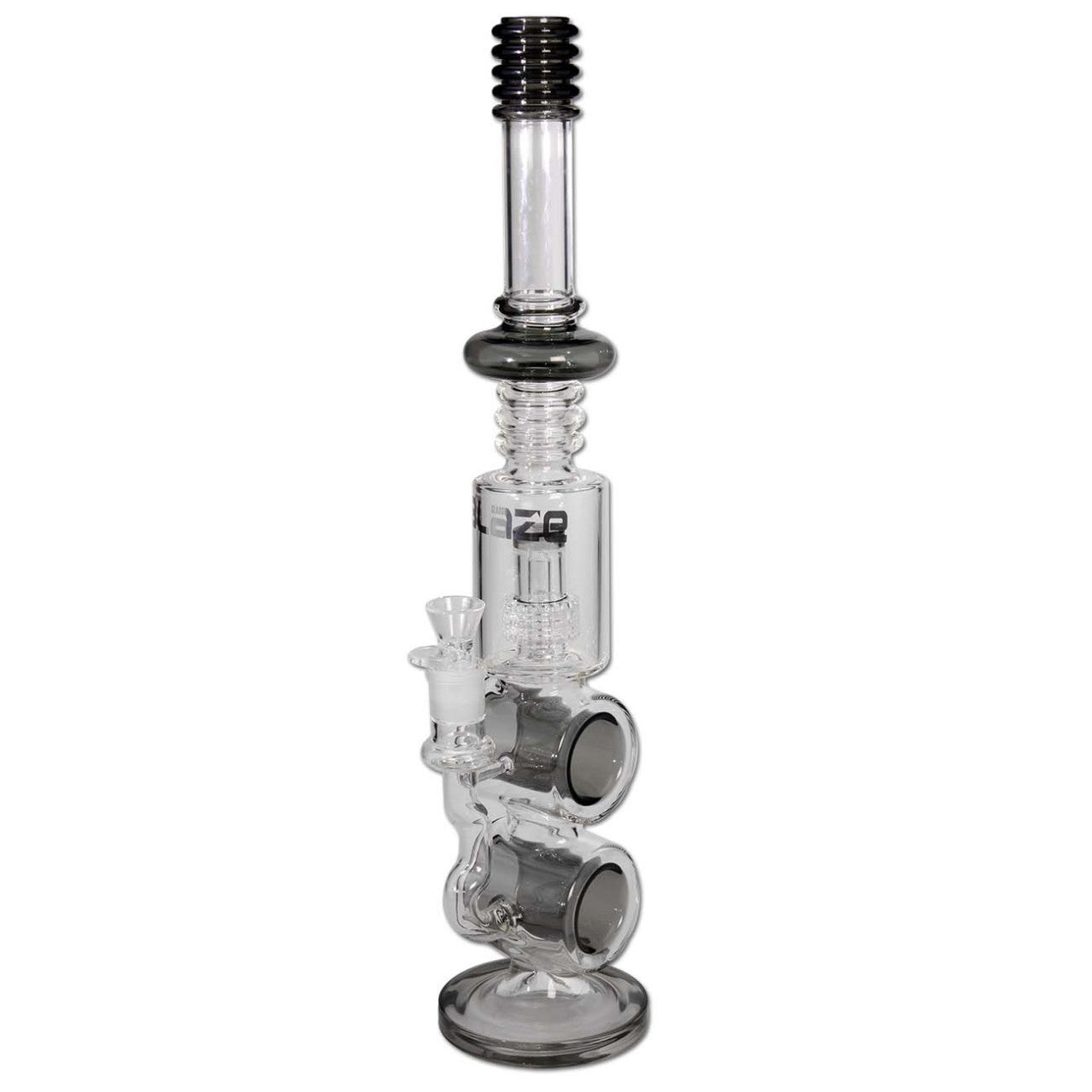 BLAZE GLASS Rachenkracher bong con percolatore a tamburo, vetro 5 mm