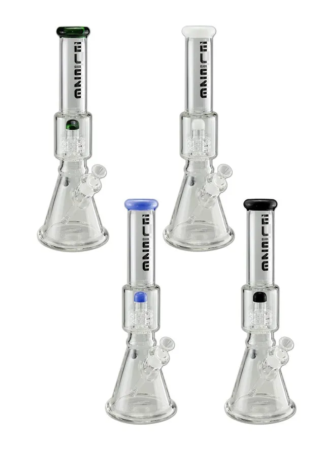 BLAZE GLASS Parafernalia Ice Bong Drum Percolator bong 7 mm