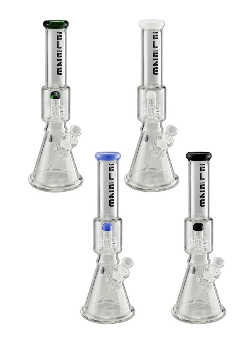 BLAZE GLASS Parafernalia Ice Bong Drum Percolator bong 7 mm
