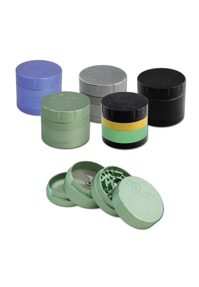 Black Leaf Parafernalia BL Startrails Aluminium Grinder 4-part anodizzato