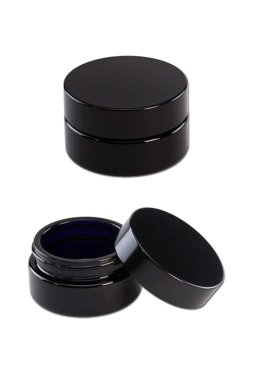 Miron Violet Glass Wideneck Jars wide 30ml vasetto in vetro violetto