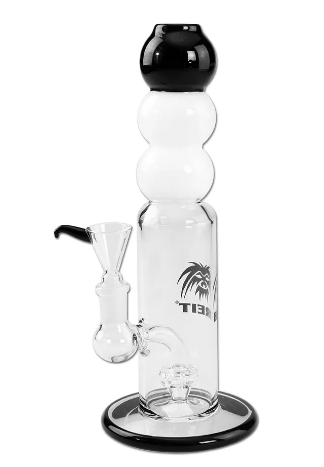 Breit Parafernalia Glass Bong Drum Percolator bong bianco nero