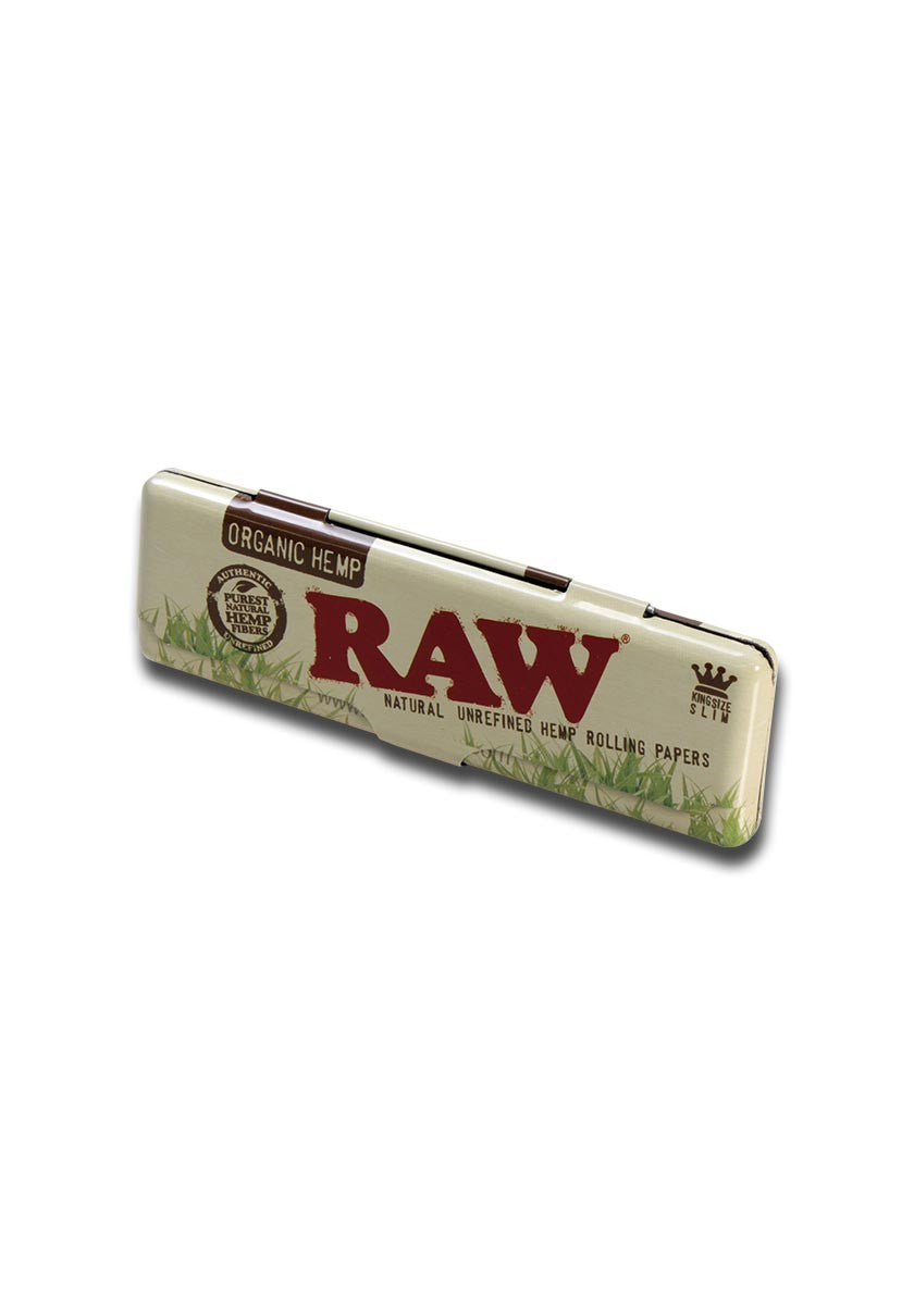 RAW Organic Hemp Box f. KS Cigarette Papers scatola per cartine KS