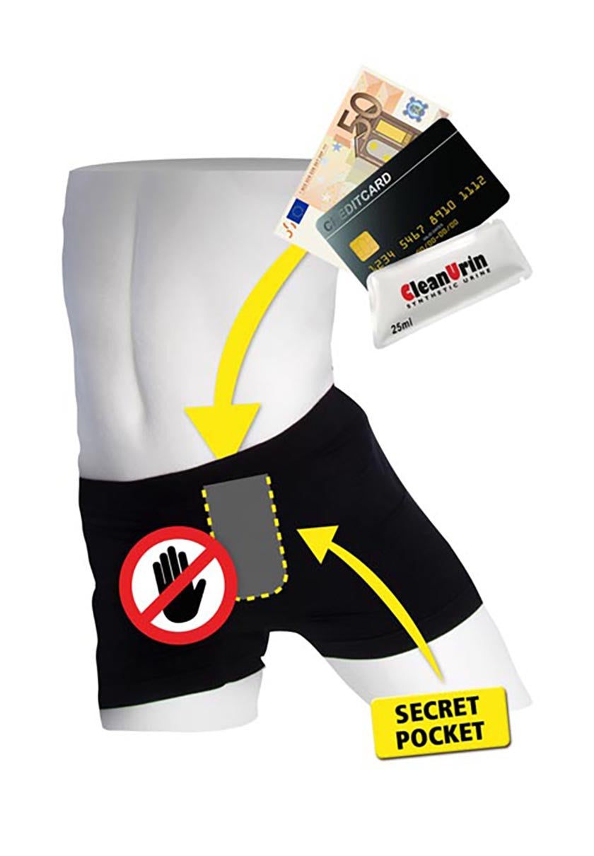 Underwear with secret stash S-L slip con tasca interna