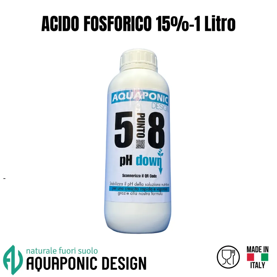 AQUAPONIC DESIGN pH Down correttore pH 1 l acido fosforico