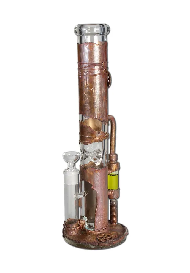 Black Leaf Parafernalia BL Archimedes Reactor Icebong con cappotto in rame bong