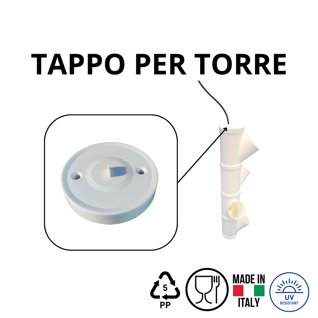 Aquaponic Design Coltivazione in torre Minibraga Tappo per torre DWT