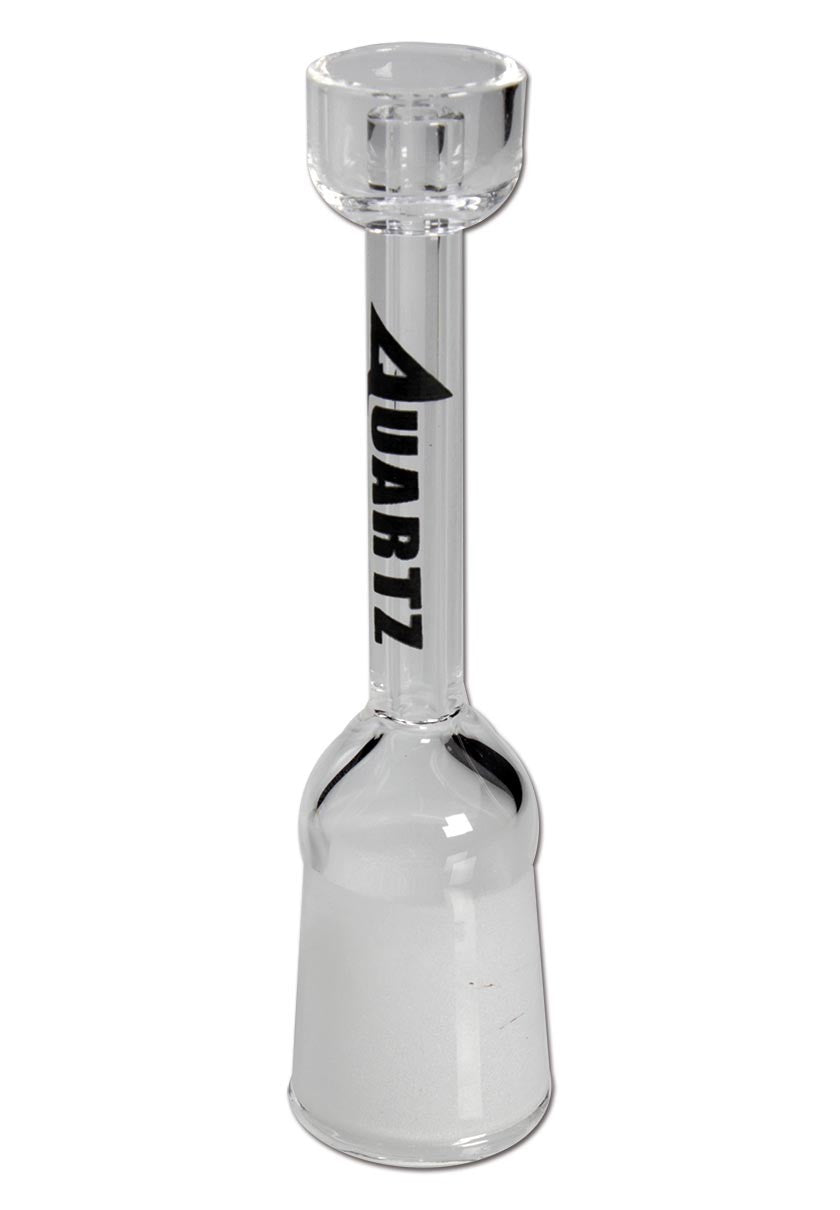 Black Leaf Quartz Oil Bowl with Central Tube braciere per bong in quarzo