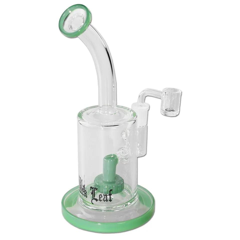 Black Leaf Parafernalia Oil Bong Drum Perco with Banger bong jade