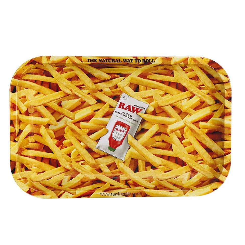 RAW French Fries Rolling Tray S vassoio rolling in metallo antiaderente