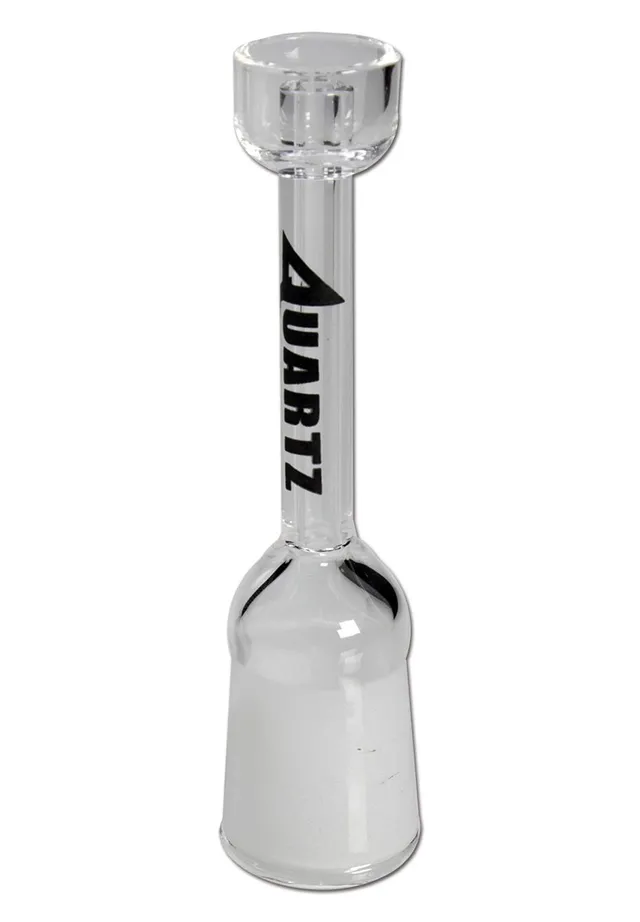 Black Leaf Quartz Oil Bowl with Central Tube braciere per bong in quarzo