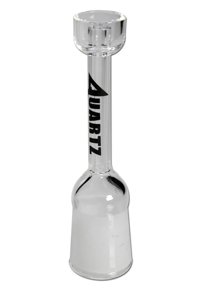 Black Leaf Quartz Oil Bowl with Central Tube braciere per bong in quarzo