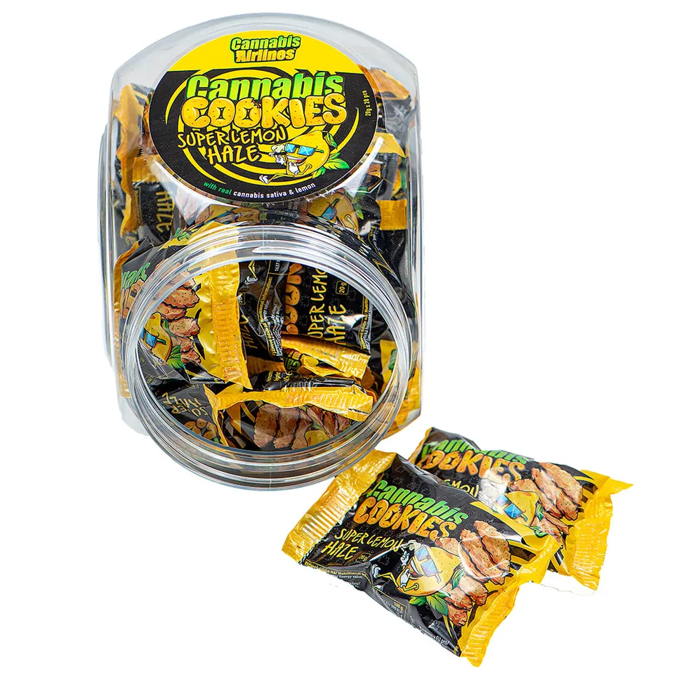 Cannabis Airlines Alimenti Cannabis Cookies biscotti Mango Kush alla canapa