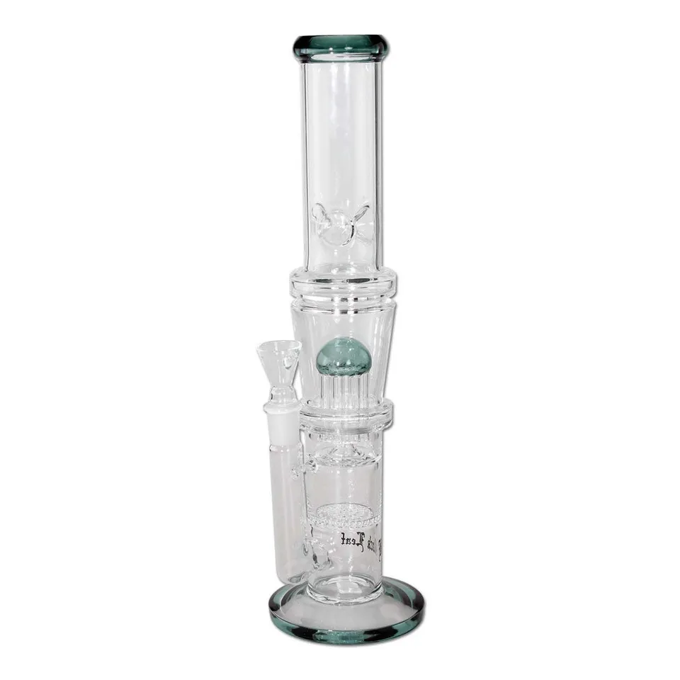 Black Leaf Ice Bong HoneyComb Tree Perco bong verde