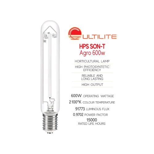 Cultilite Illuminazione Bulbo HPS SON-T Agro lampada HPS 400 W 2100 K