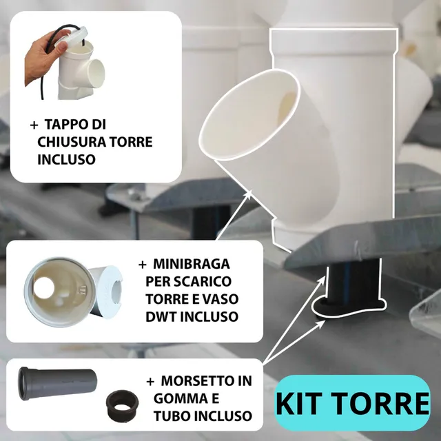 Aquaponic Design Minibraga kit TORRE DI COLTIVAZIONE IN IDROPONICA-ACQUAPONICA