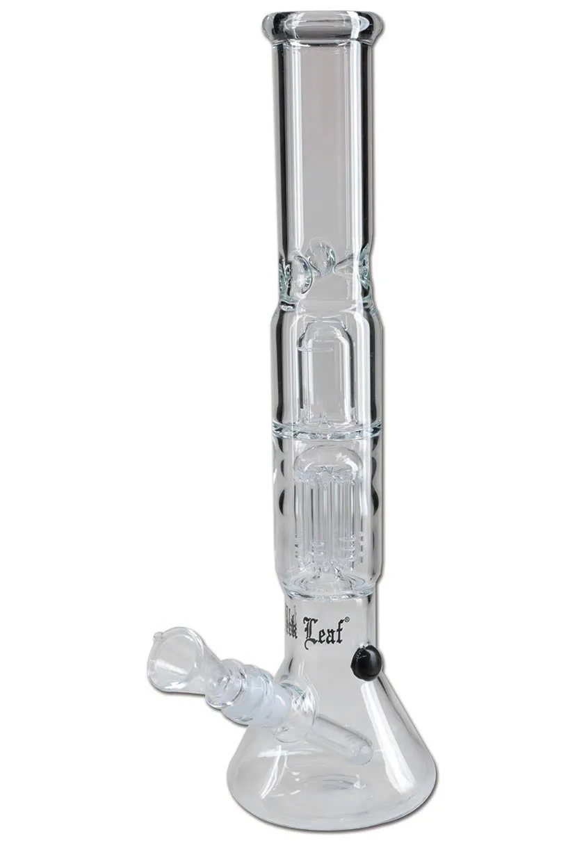 Black Leaf Parafernalia Ice Bong 6-Arm Percolator bong in vetro 6 bracci