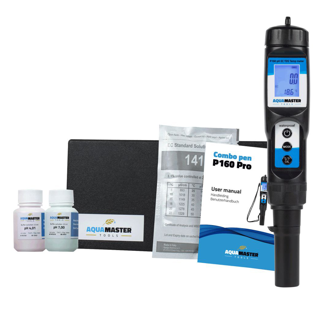 Aqua Master Tools Analisi acqua Combo Pen P160 Pro misuratore pH EC TDS