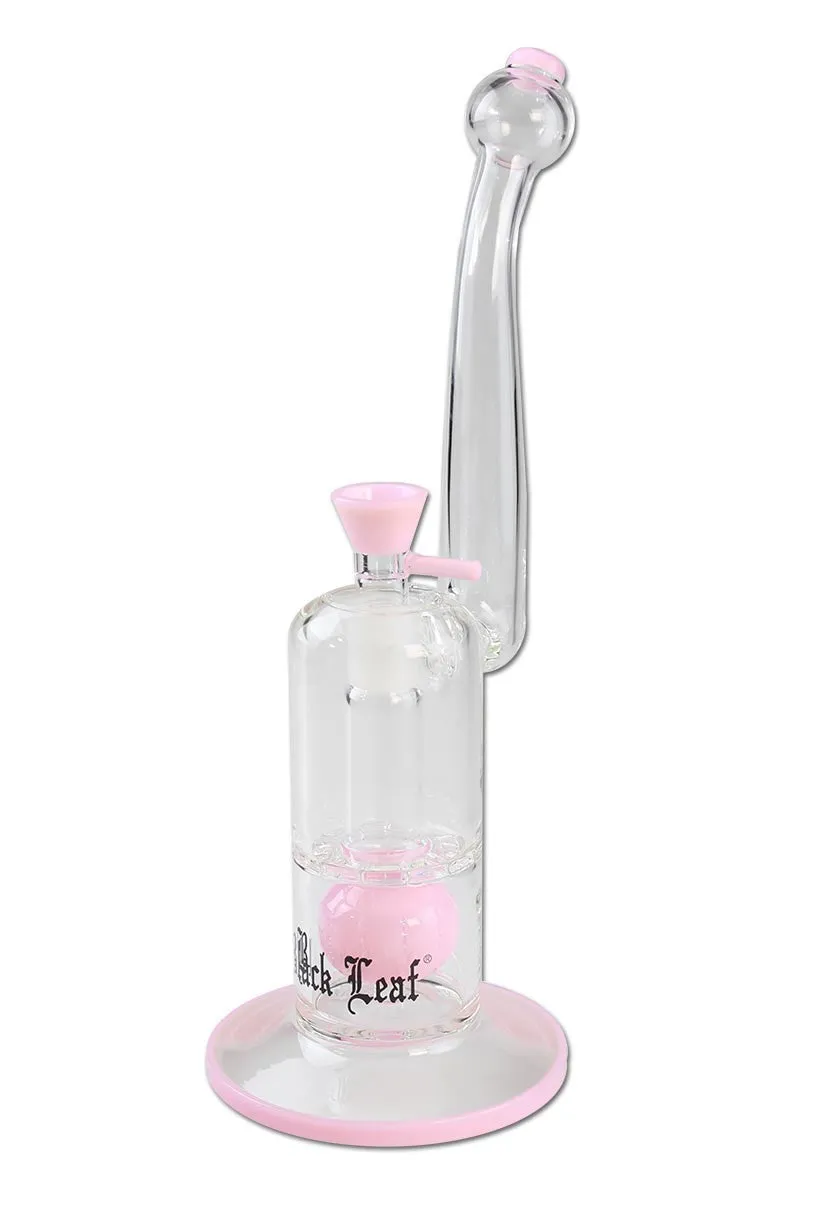 Black Leaf Parafernalia Bubbler with Ball Perco rosa bubbler