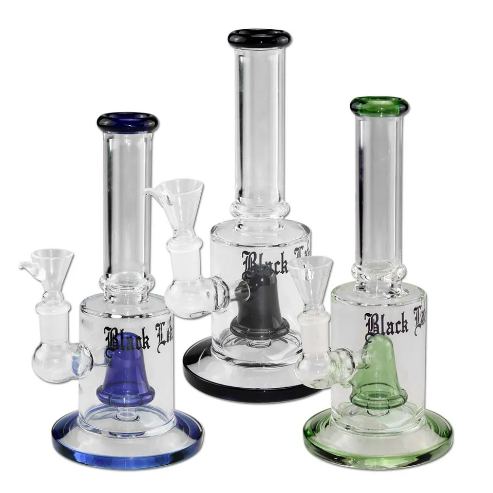 Black Leaf Bubbler with Shower Head Percolator bubbler in vetro