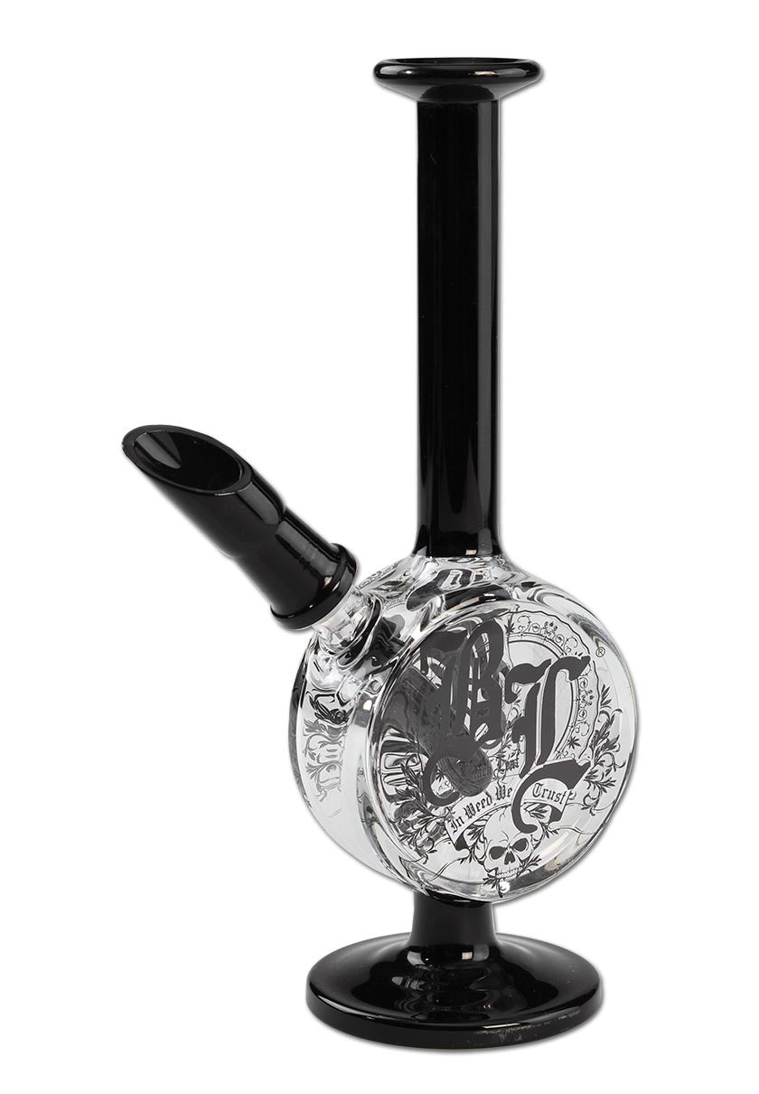 Black Leaf Parafernalia In Weed We Trust Oil Pipe black dab rig con nail