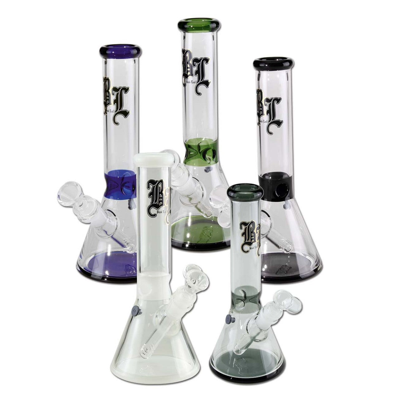 Black Leaf Parafernalia Flask Bong Ghiaccio bong compatto