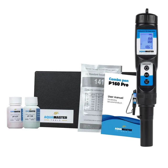 Aqua Master Tools Analisi acqua Combo Pen P160 Pro misuratore pH EC TDS