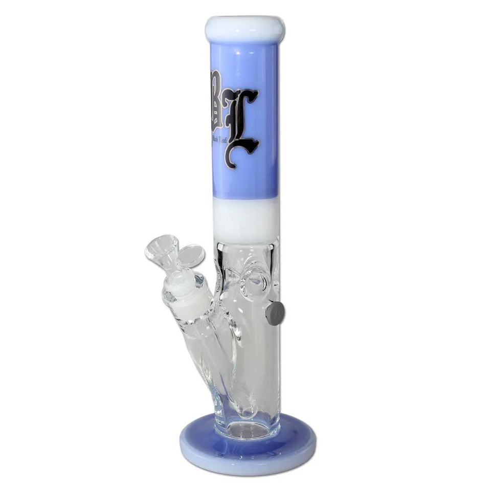 Black Leaf Parafernalia 2Blue Cylinder Bong blu ghiaccio