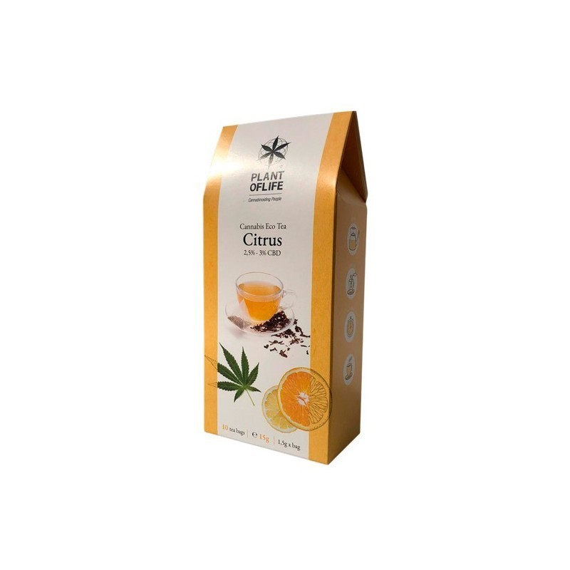 Plant of Life Alimenti Tisana alla canapa naturale 10 bustine da 1,5 g