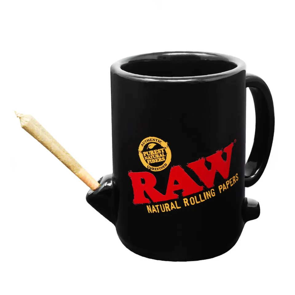 RAW Wake-Up and Bake-Up Coffee Mug tazza