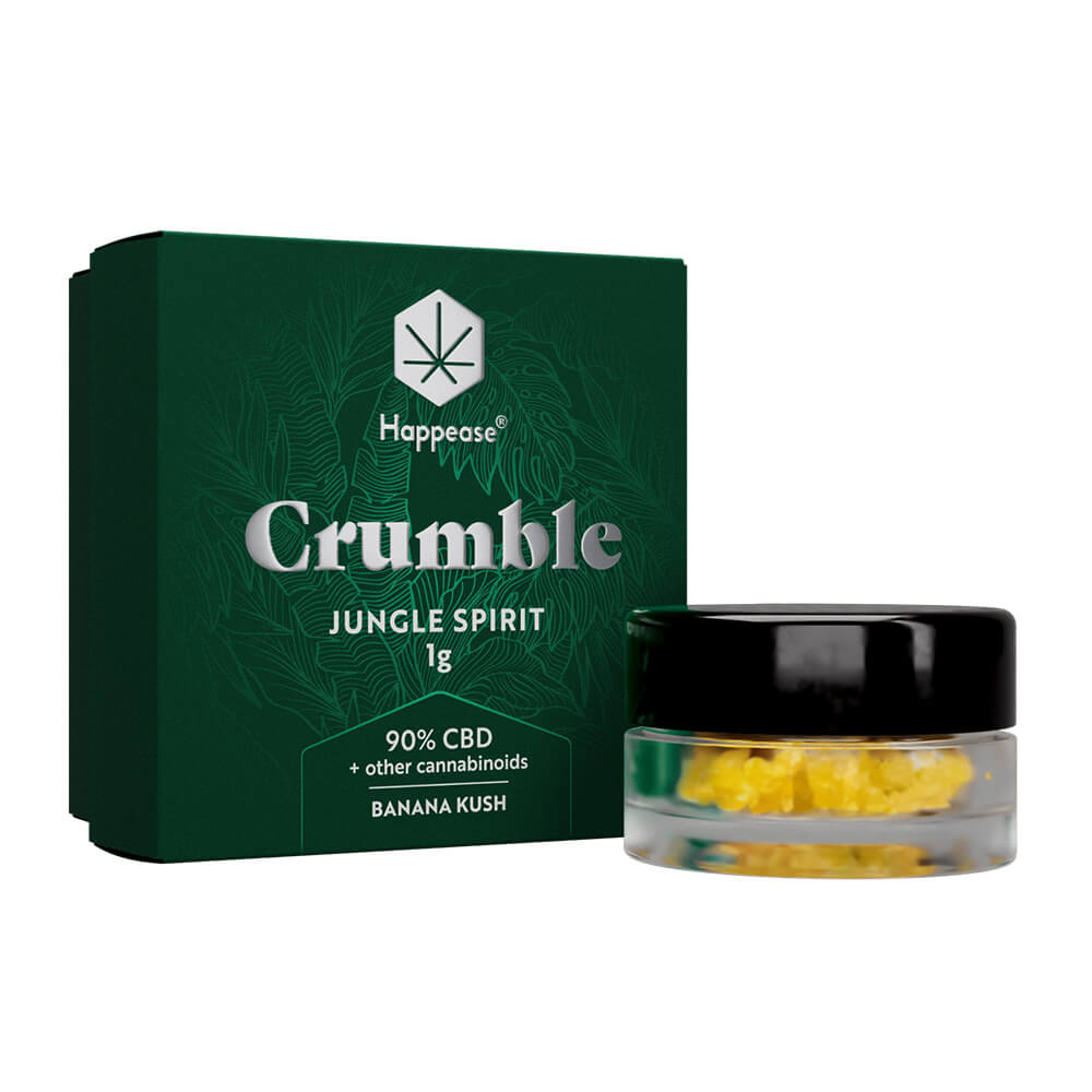 Happease Estratto di CBD Crumble 90% CBD + Altri Cannabinoidi 1 g