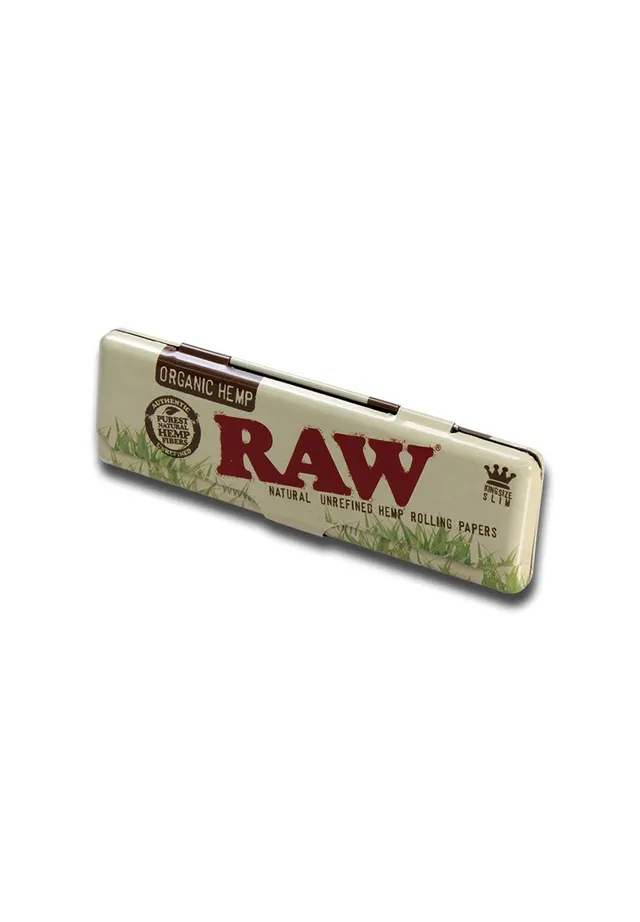 RAW Organic Hemp Box f. KS Cigarette Papers scatola per cartine KS